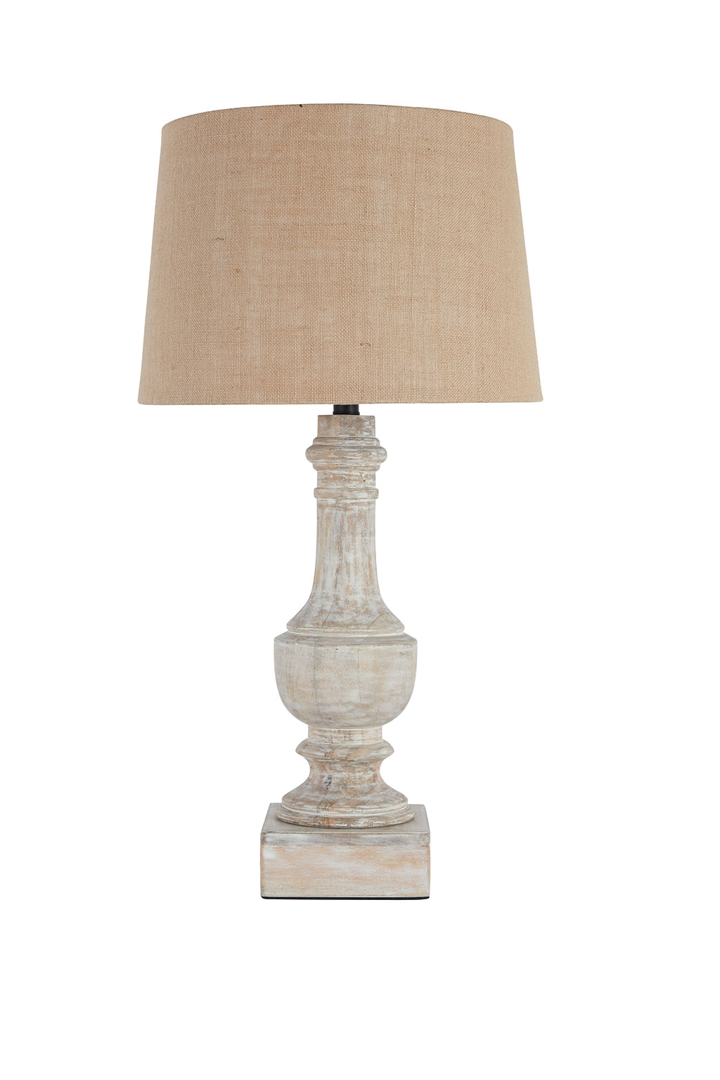 L327104 Table Lamp - White Wash